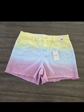 Judy Blue Dip Dye Pastel Ombre Shorts High Waist Womens Size XL NEW NWT